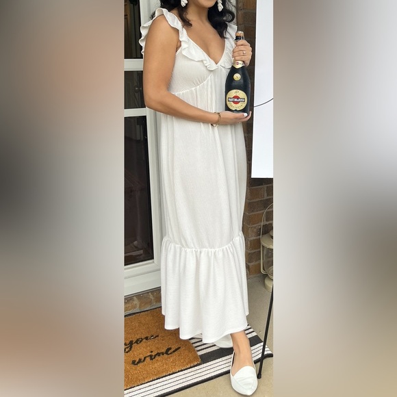 Caution in the wind white Dress sz S - Picture 5 of 5